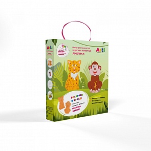 Набор для творчества Чудесные животные Америки - Обезьяна и ягуар (Arti, Г000758)